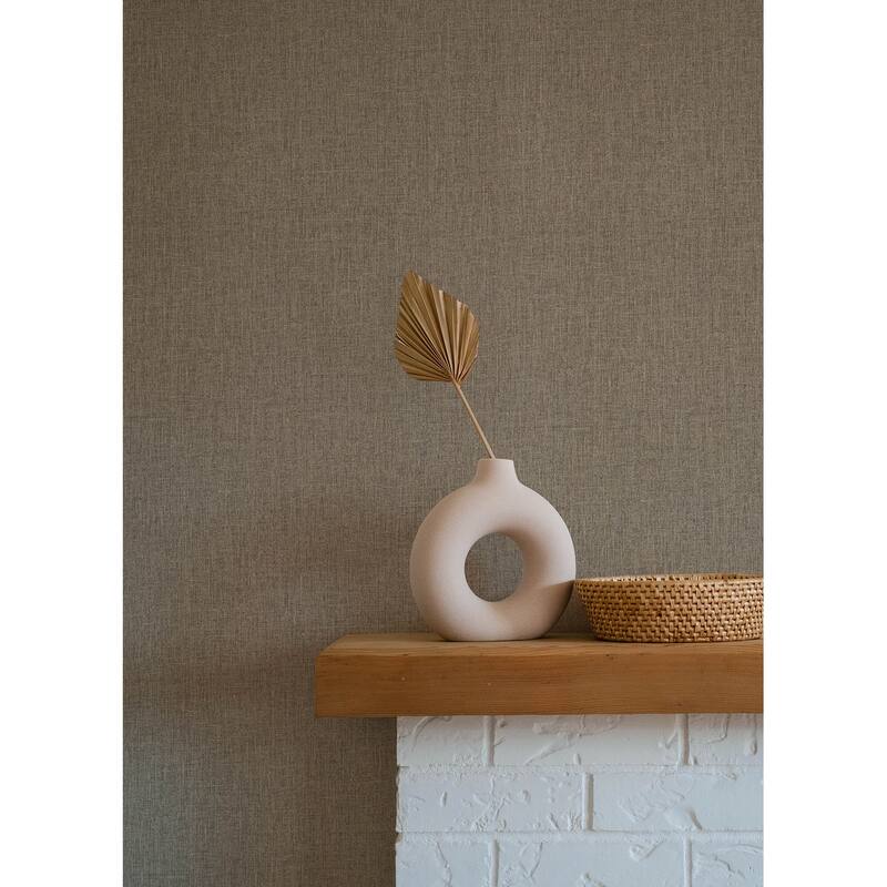 A-Street Prints Cromie Brown Texture Wallpaper