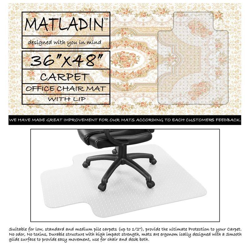 Upgrade Thickening PVC Nail Transparent Chair Mat