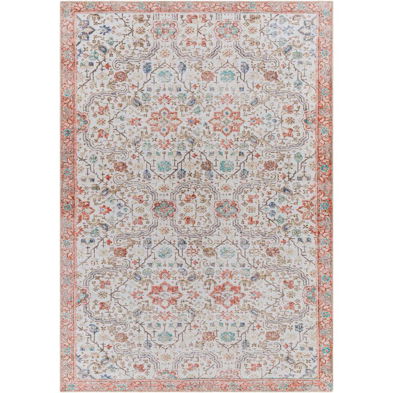 Livabliss Erranki Updated Floral Washable Area Rug