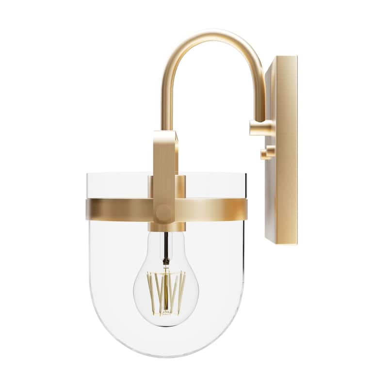 Hunter Karloff 1 Light Wall Sconce - Rustic, Glam, Transitional