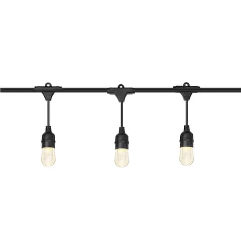 OVE Decors 48 ft. Water Droplets String Lights with Black Wire