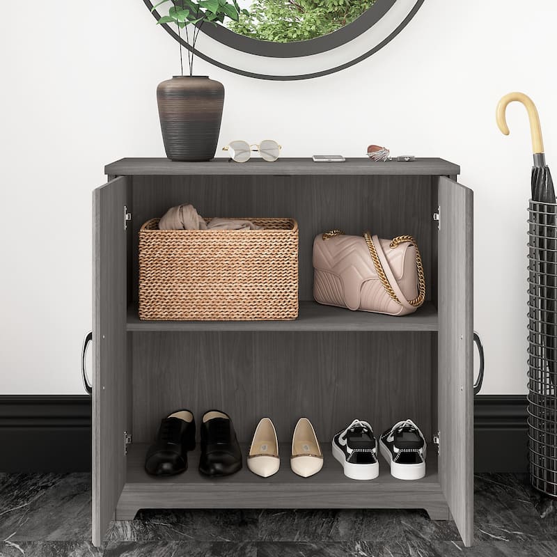 Cabot Small Entryway Cabinet with Doors by Bush Furniture