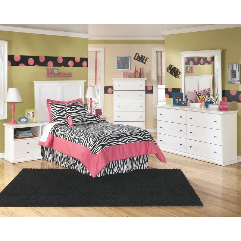 Signature Design by Ashley Bostwick Shoals White Panel Headboard (Headboard Only)