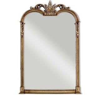 Uttermost Jacqueline 28"W Baroque Antiqued Arched Wall Mirror