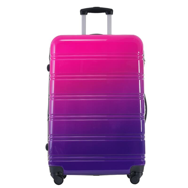 Hardshell Luggage Sets, 3 Piece Gradient Color Expandable Suitcase, with Spinner Wheels and TSA Lock Lightweight 20" 24" 28"