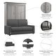 preview thumbnail 9 of 10, Versatile Full Murphy Bed with Sofa (73W) by Bestar