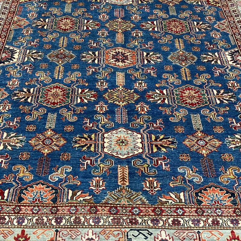 HERAT ORIENTAL Handmade Super Kazak Wool Rug - 8'1" x 9'10"