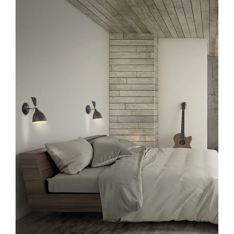 Josef 10" Iron Retro LED Wall Sconce, Black by JONATHAN Y - One