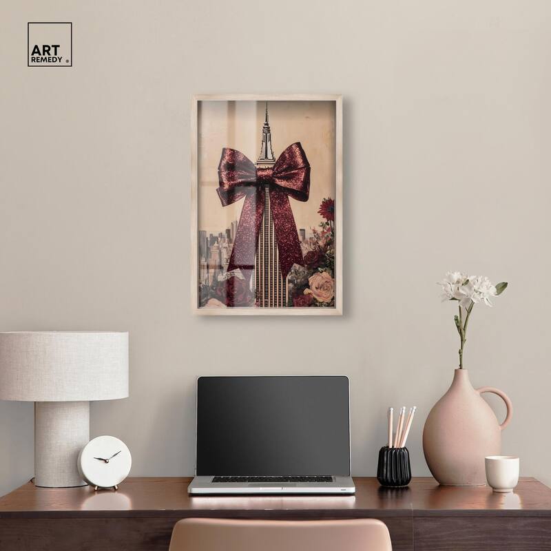 Sparkling Empire State Building Shadowbox by Art Remedy