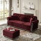 Option Burgundy - 3 Seat+1 Ottoman