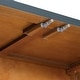 preview thumbnail 31 of 51, Buffet Cabinet with Glass Doors, Arched Cabinet with Adjustable Shelves, Kitchen Storage Cabinet with Rebound Device