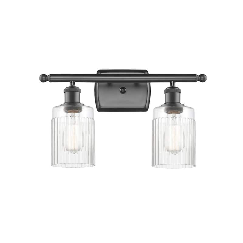 Innovations Lighting Hadley 2 Light 16" Wide Bathroom Vanity Light - Oil Rubbed Bronze / Clear