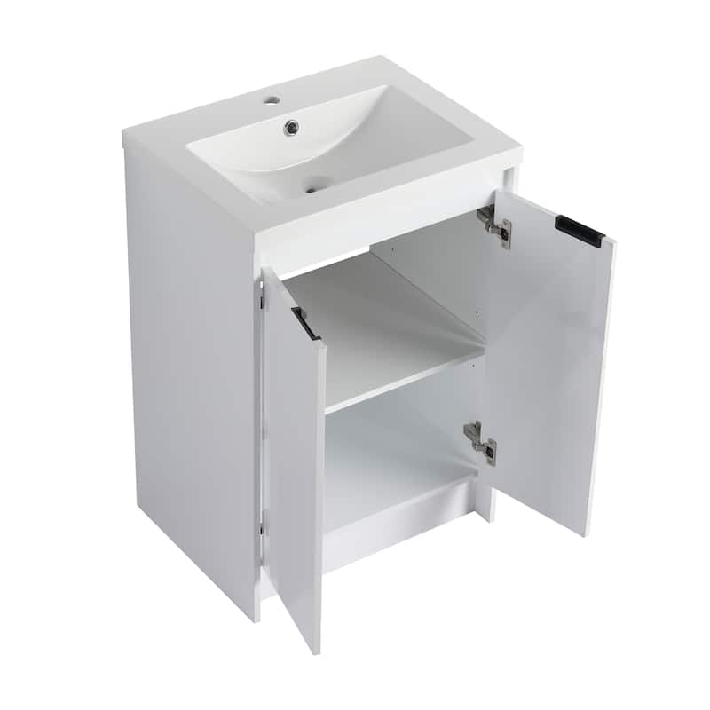 Freestanding Bathroom Vanity With Resin Sink