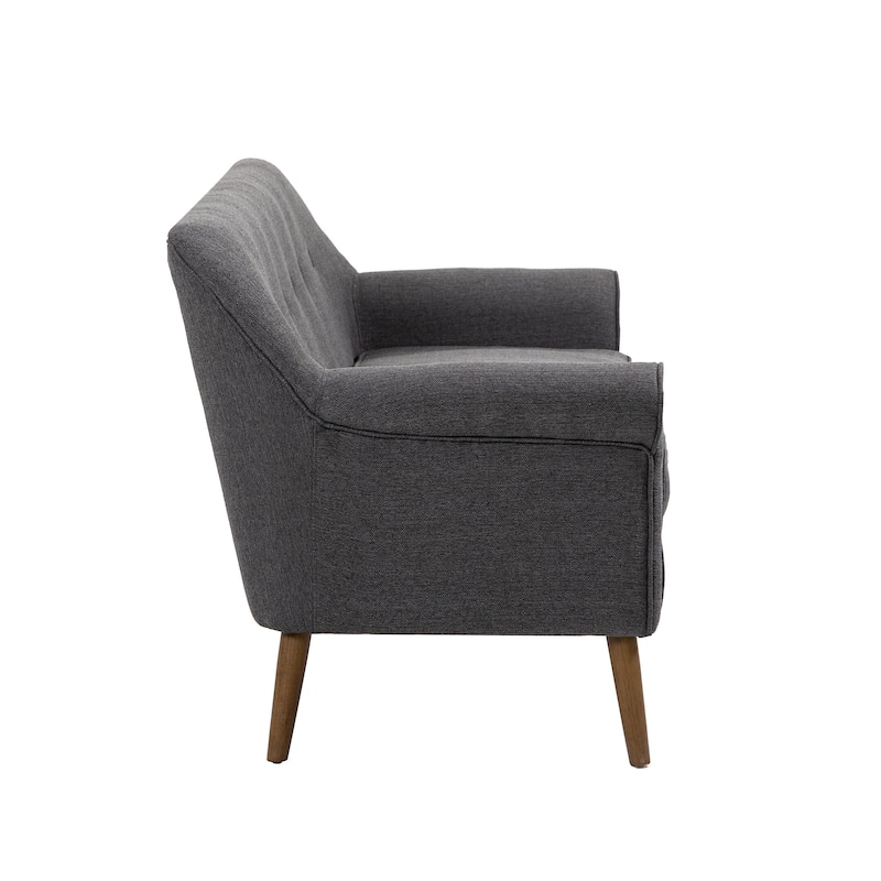 Porthos Home Ruth Loveseat Small Sofa Couch, Fabric, Rubberwood