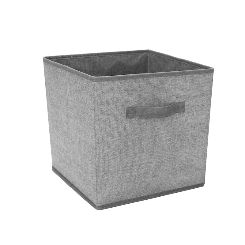 Simplify Collapsible Storage Cube in Heather Grey - 12"x 12"x 12"