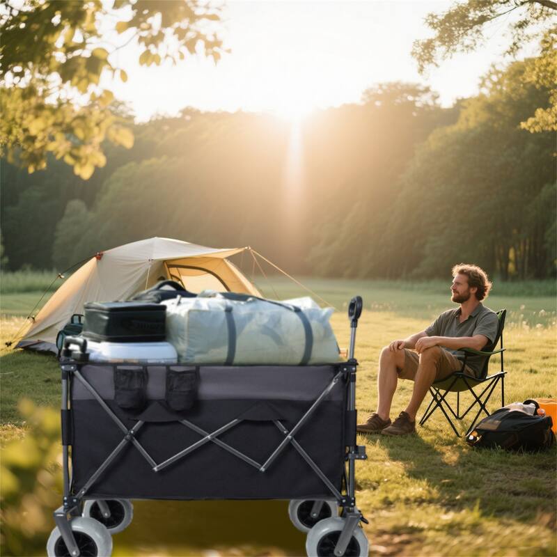 Heavy-Duty 300L XL Folding Wagon Cart