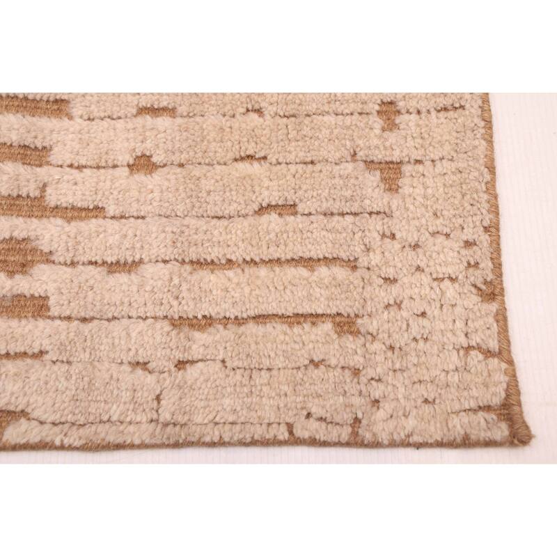 ECARPETGALLERY Hand-knotted Tangier Beige Wool Rug - 5'1 x 7'10
