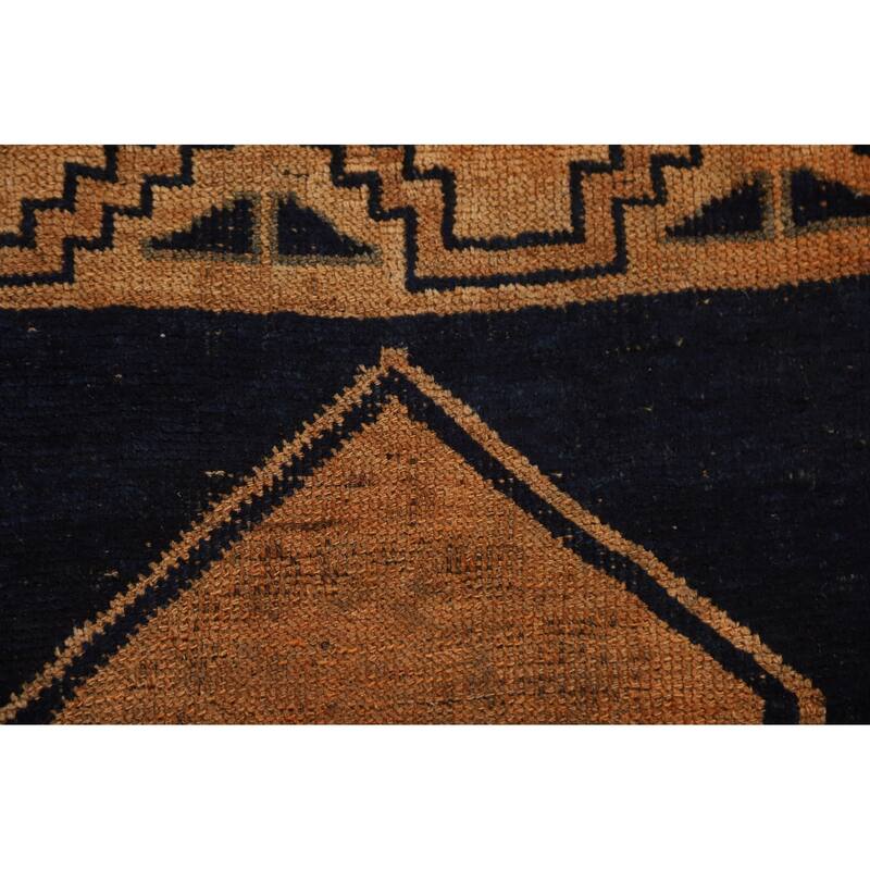 Geometric Lori Persian Antique Area Rug Handmade Wool Carpet - 4'3"x 7'0"
