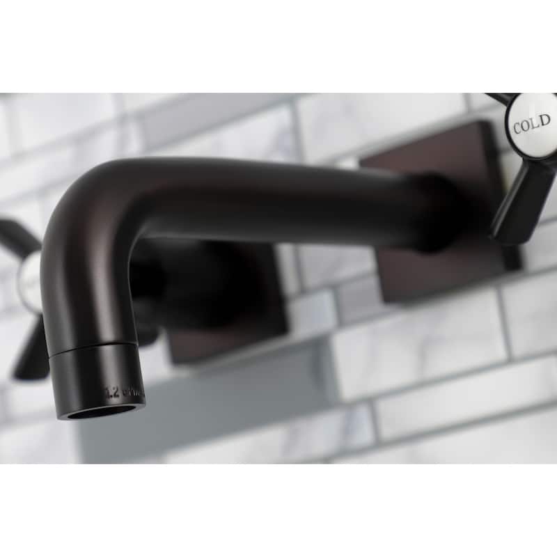 Millennium Two-Handle 3-Hole Wall Mount Bathroom Faucet
