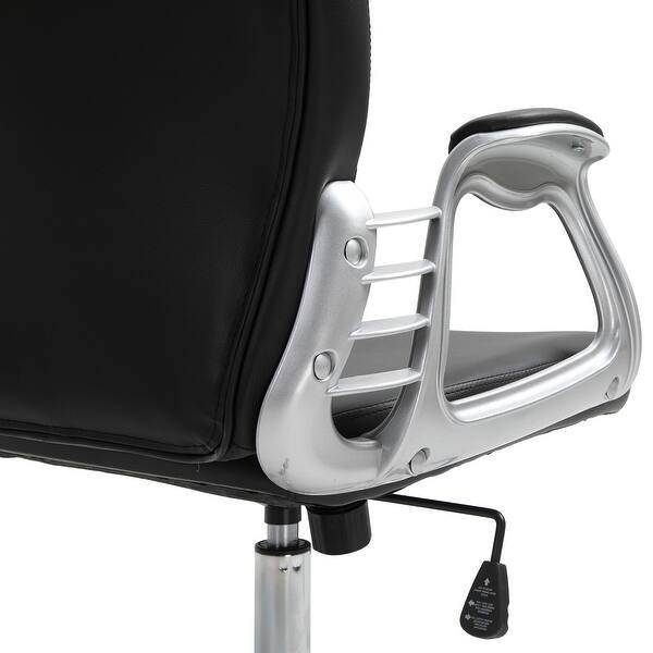 Shop Vinsetto Vanity Middle Back Office Chair Tufted Backrest Swivel Rolling Wheels Task Chair With Height Adjustable Armrests Overstock 31629390 Black