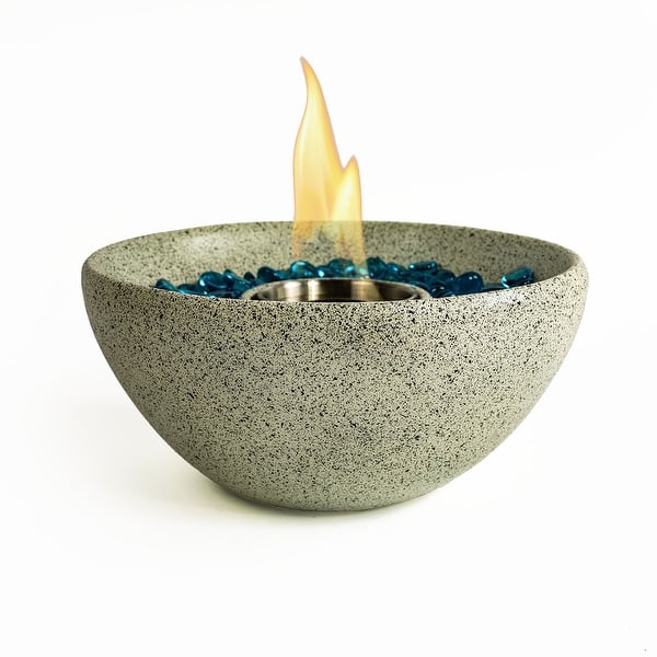Table Top Fire Bowl Outdoor & Indoor Portable Ethanol Fireplace Bed