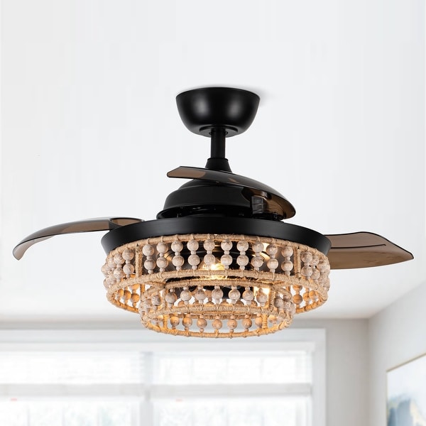 52-in Black Farmhouse Indoor Ceiling Fan with Light (5-Blade)