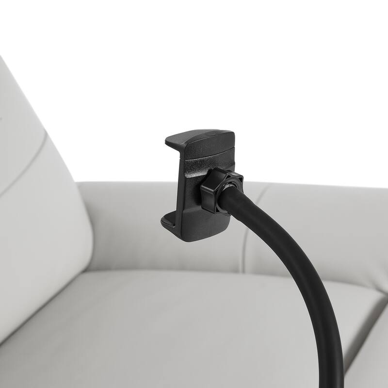 Genuine Italian Leather Match Power Swivel Rocker Recliner (Set of 2)