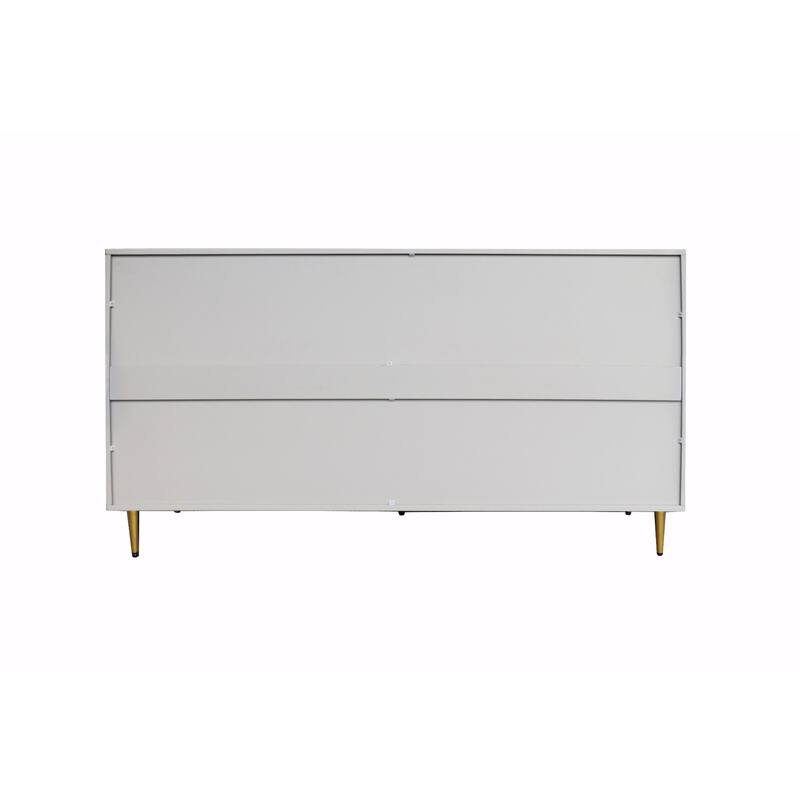 Modern Lacquered 4-Door Wooden Sideboard Buffet Server Cabinet