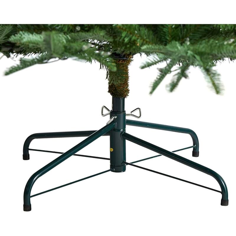 Pre-Lit Layered Washington Spruce Artificial Christmas Tree- 8' - Clear LED Lights - 8 Foot