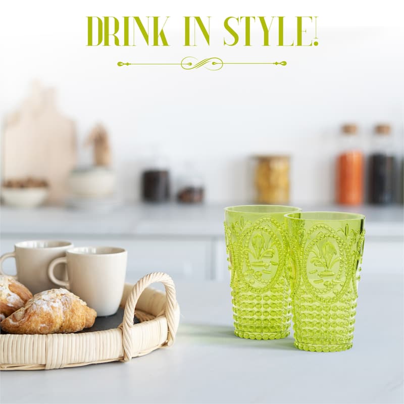 Elle Decor Set of 4 Acrylic Water Tumblers