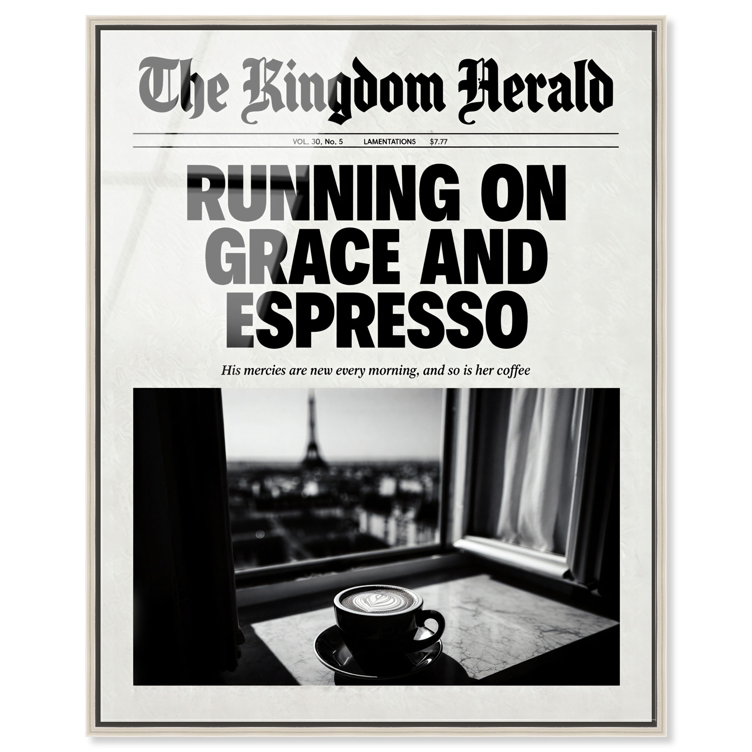 Kingdom Coffee Glam Wall Decor Acrylic Print by Art Remedy