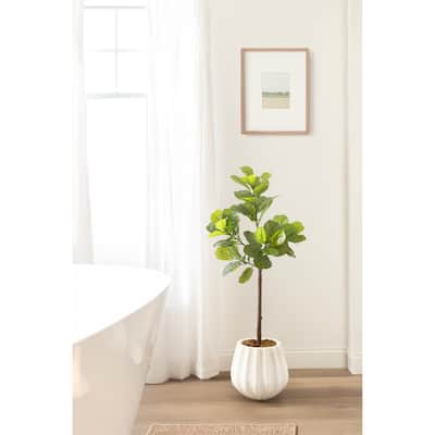 Kate and Laurel Fidmont Faux Fiddle Fig Tree