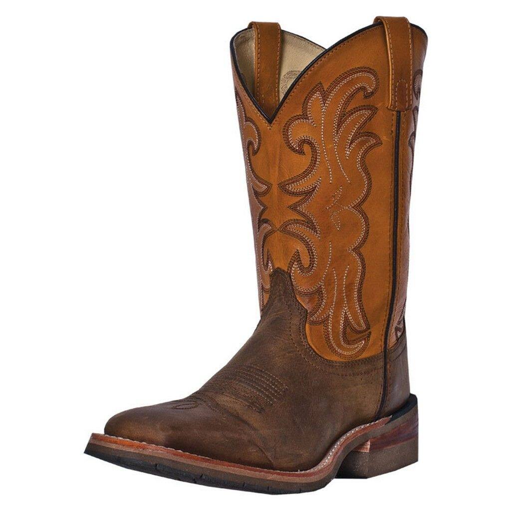 Dan Post Work Boots Mens Ferrier 11" Leather Square Toe Tan DP69831