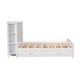 preview thumbnail 11 of 14, Full Platform Bed Solid Wood Storage Bed with Large Storage Space, Headboard with Storage Shelf, Footboard and 4 Drawers