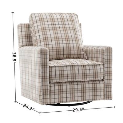 WOVENBYRD Swivel Glider Club Chair