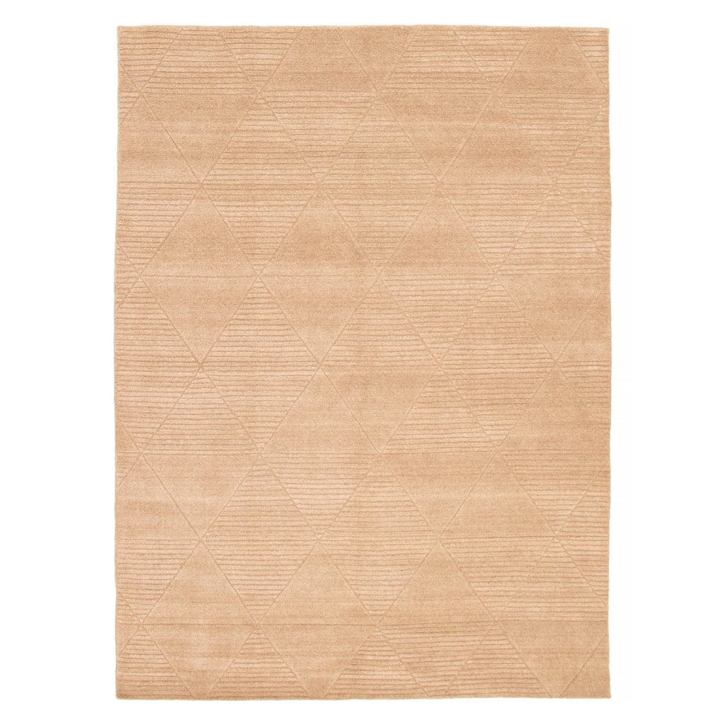 Kashkuli Gabbeh Tan Rug 6'6" x 9'4" - 6'6 x 9'4