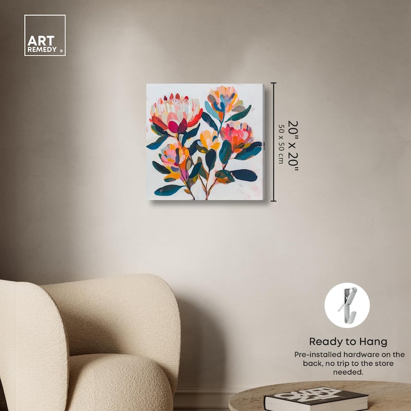Contemporary Flora I Canvas by Art Remedy, Gallery Wrapped