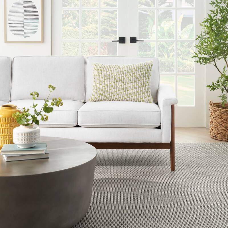 Cartier Outdoor Pillows Loop Dots Throw Pillow by Havenside Home