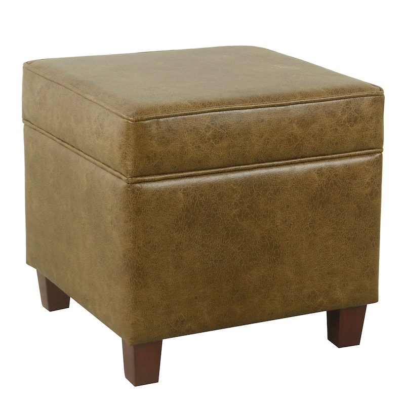 Copper Grove Schagen Square Ottoman with Lift-off Top