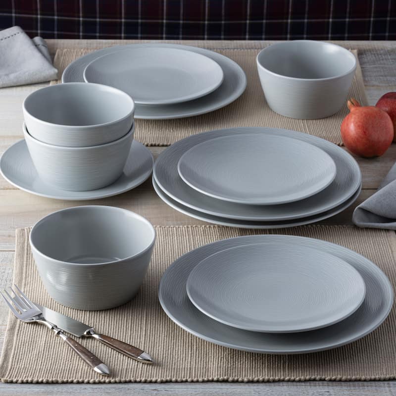 Noritake Colorscapes Swirl Set Of 4 Coupe Salad Plates, 8-1/4"