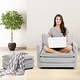 preview thumbnail 27 of 150, Corduroy Sectional Sofa with Removable Ottomans & Ultra-soft Cushions for Living Room & Bedroom