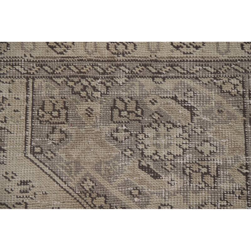Hand Knotted Oriental 100% Wool Carpet Traditional Medallion Beige & Ivories Mashad Area Rug - 11' 4'' X 8' 1''