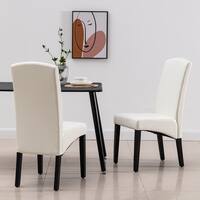 Buy White Leather Kitchen Dining Room Chairs Online At Overstock Our Best Dining Room Bar Furniture Deals
