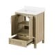 preview thumbnail 89 of 109, OVE Kansas Single Sink Bathroom Vanity, Dove White Engineered Stone Top