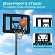 preview thumbnail 4 of 5, Basketball Hoop Portable Basketball Goal System 6.5-10ft Adjustable 44in Backboard for Indoor Outdoor Black - 7'9" x 9'9"
