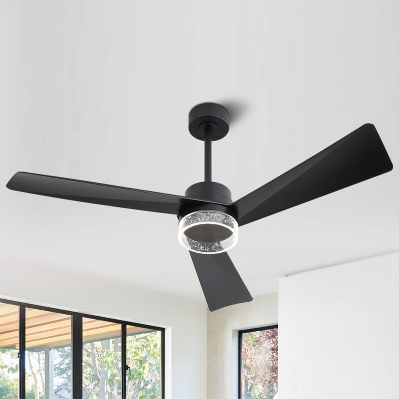 MLiAN 52-inch Indoor Ceiling Fan with LED light and Remote... - 52
