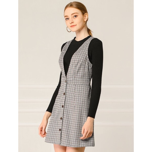 houndstooth pinafore