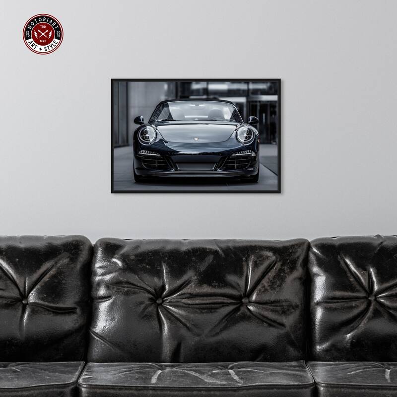 Notoriart Classy Car Framed Car 1 Piece Canvas Wall Art