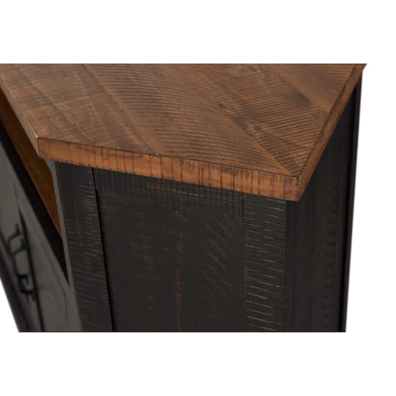 The Gray Barn Danebury Rustic 50-inch Solid Wood Corner TV Stand