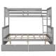 preview thumbnail 12 of 17, Twin-over-Full Wood Bunk Bed with Two Storage Drawers and Ladders, Separate into 2 Beds Design